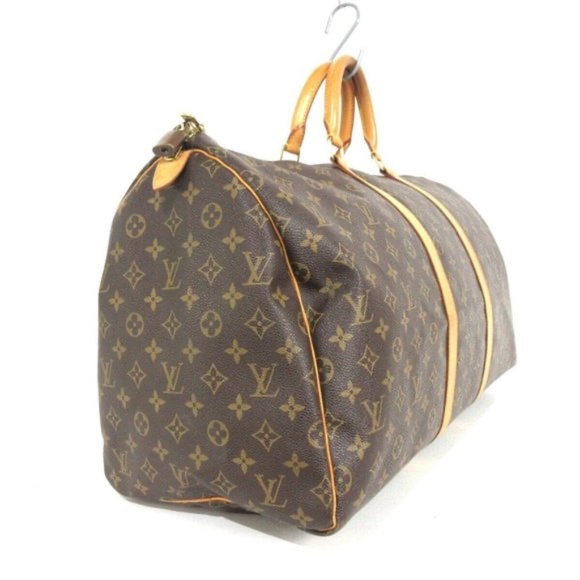100% Authentic LOUIS VUITTON Keepall 55 Brown Monogram Travel Bag - Picture 2 of 15